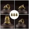 2pcs Bell Decoration Pendant  Decor Hand Decor Retro Decor Unique Shape Bell Hanging Decor Retro Special Bell Pendant Decorative Bell Pendant Brass