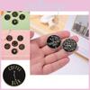 Creative Geometric Black Round Alloy Brooch For Jackets And Apparel Stylish Fashion Accessory