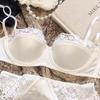 Lace Bras 1/2 Cup Thin Soft Push Up Bras For Women's Underwear Wireless Black White Girls Bras Wife Gifts Fashion Lady Inner Tops Sexy Bras