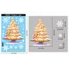 2/3/5PCS Christmas Electrostatic Window Clings Decor Set - Snowman Snowflake Tree Stickers For Glass Door Shop Display