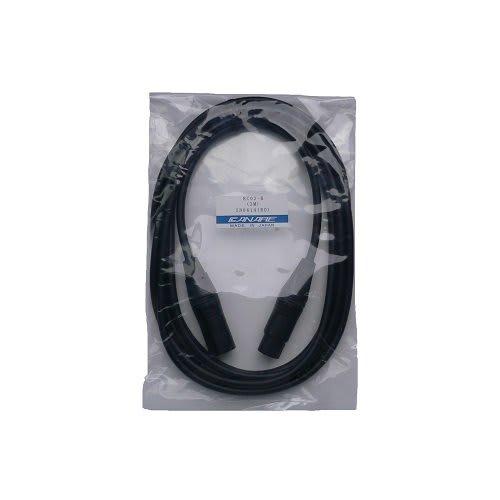CANARE XLR Microphone Cable with Neutrik Connector, Black, 3m, EC03-B/Black