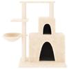 Cream Colored Cat Tree with Sisal Scratching Posts 83 Cm