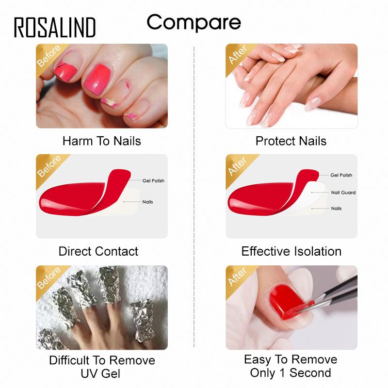 Nail Salon Nail Polish Glue Protective Sticker 1 Piece Nail Polish Film Sticker Double Row 22 Can Tear Nail Patch