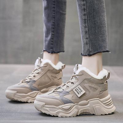 Damesschoenen Winter Dikke Zool Fluweel Warme Sportschoenen Modieuze en Comfortabele Casual Schoenen