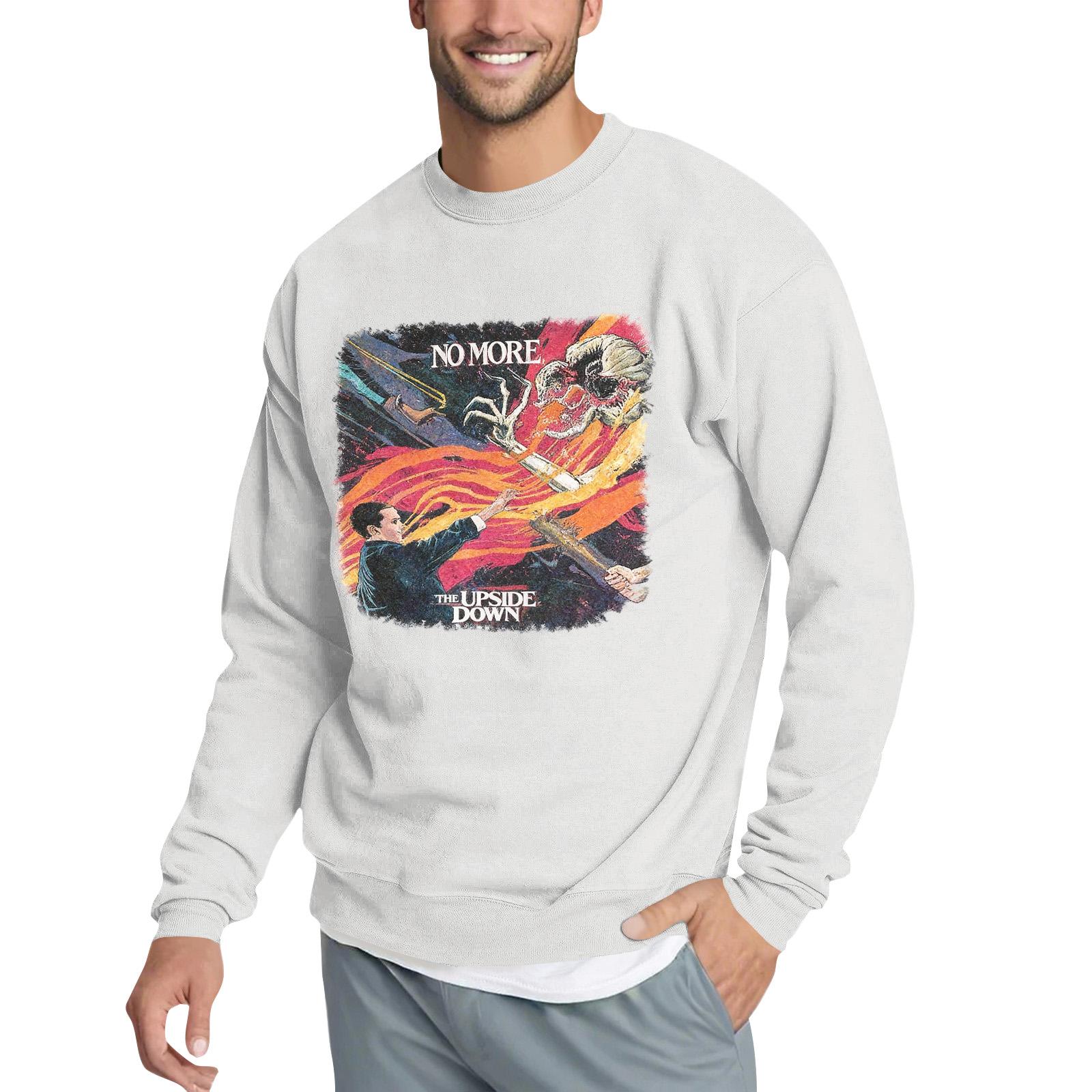 

Men s Loose Hoodie With Movie And TV Prints L білий