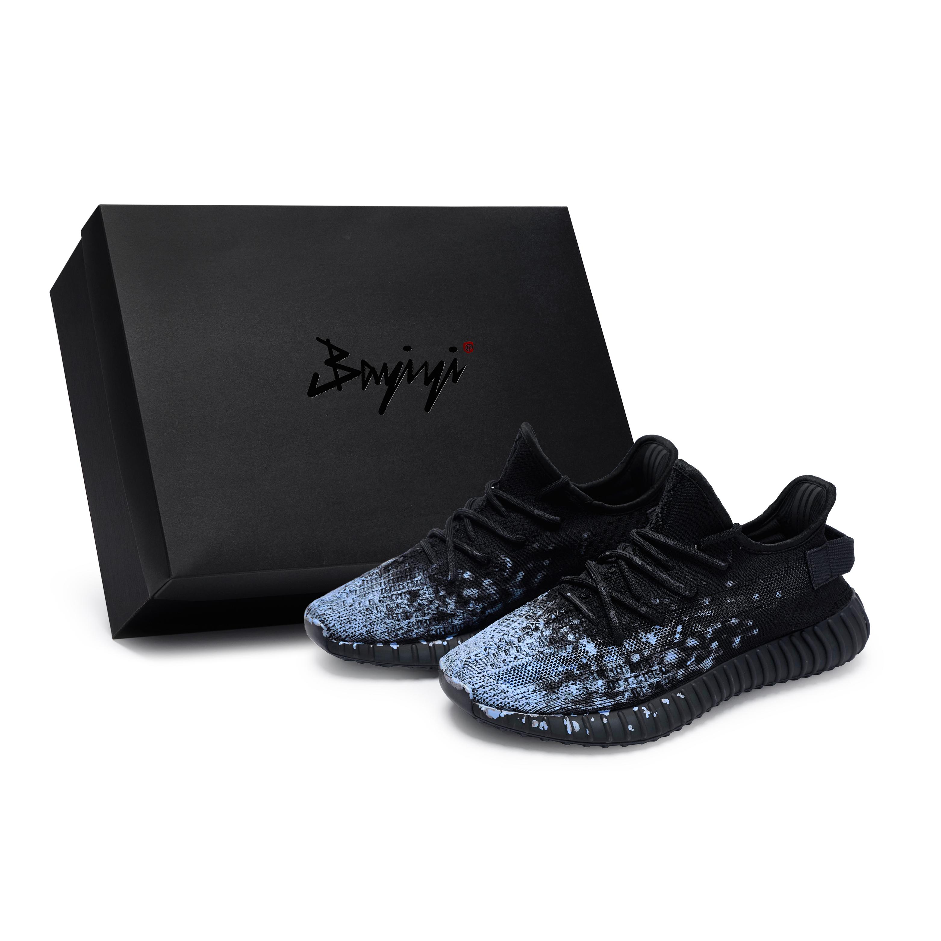 

Adidas Originals Yeezy Boost 350 V2 811 Manufacturing, Dark Navy Blue Bloom, Special Shoe Box Low top Casual Shoes HQ4540(Team80-S-BOX) 36