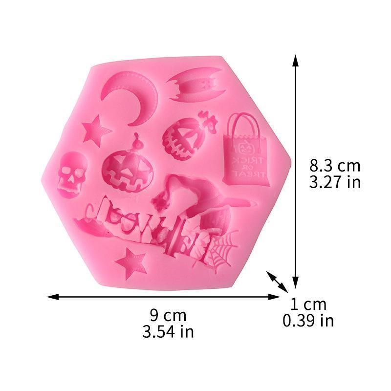 Halloween Fashion Creative Cute Baking Mould Fondant Cookie Cake Sugarcraft Plunger Cutters Mold Tools
