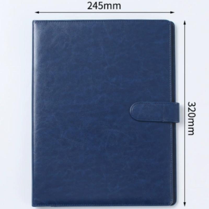 PU Leather A4 Folder Multifu Business Contract Folder Meeting Folder Binder Learning Supplies Office Supplies Desktop Organizer