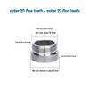 Faucet Aerator Adapter (M20 Male To M22 Male) - 5 Pack