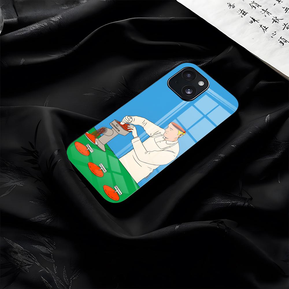 

Simon Bailly Dark Humor Phone Case For IPhone 17 Pro Max 16 15 14 Pro Max 13 11 Plus Glass Cover iPhone 15