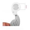 1 Set 40X 60X Foldable Magnifying Glass With Uv Led Lights Illuminated Magnifier For Jewelers Gems Coin Rechargeable Magnifier