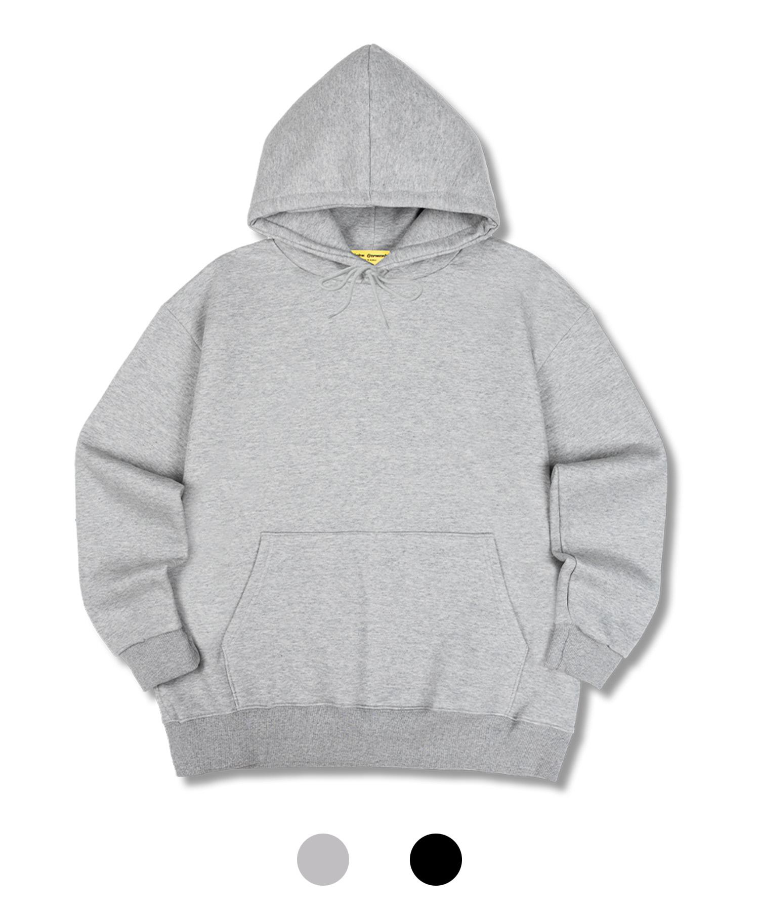 Union Garments Plain Hard Terry Oversized Hoodie Black/Xxl
