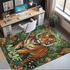 Custom Name Tiger Printed Carpet,Rug for Office Chair Living Room Bedroom Kitchen Room Decor Gifts.