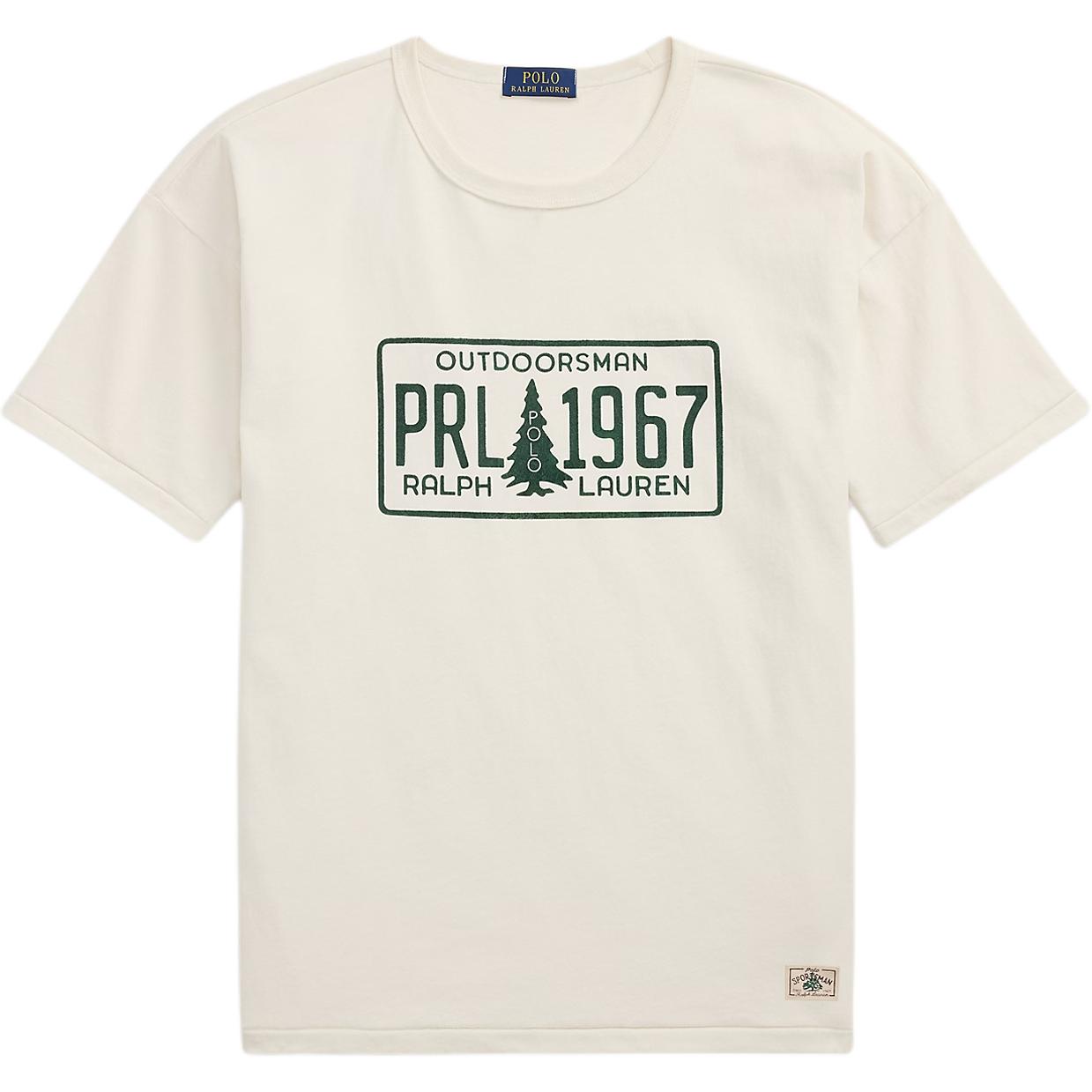 

Polo Ralph Lauren Осень/Зима 25 Коллекция Приключения на природе Классический крой Хлопковый трикотаж Футболка с принтом с коротким рукавом Мужские топы 710980796-002 L