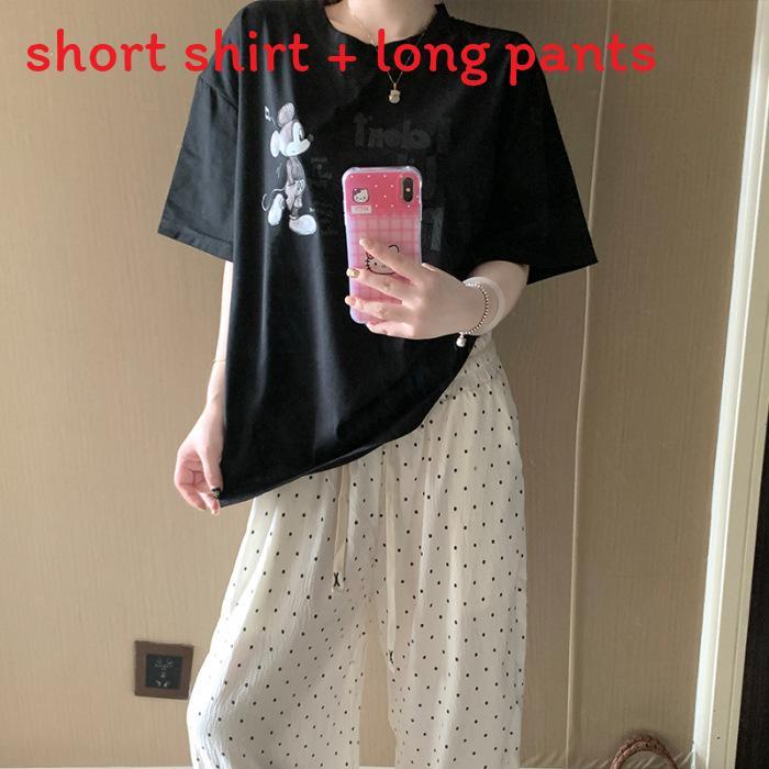 Cotton Sleepwear Set For Women Summer Comfort Lounge Casual