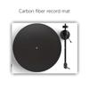 12inch Carbon Fiber Turntable Platters Mat for Record Players Mat Nonslip for Sound Playback Reduced Vibration