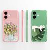 Cute Panda Case For iPhone 17 Pro Max / iPhone Air High Quality Back Cover Liquid Silicone Anti Drop Soft Bumper For iPhone17