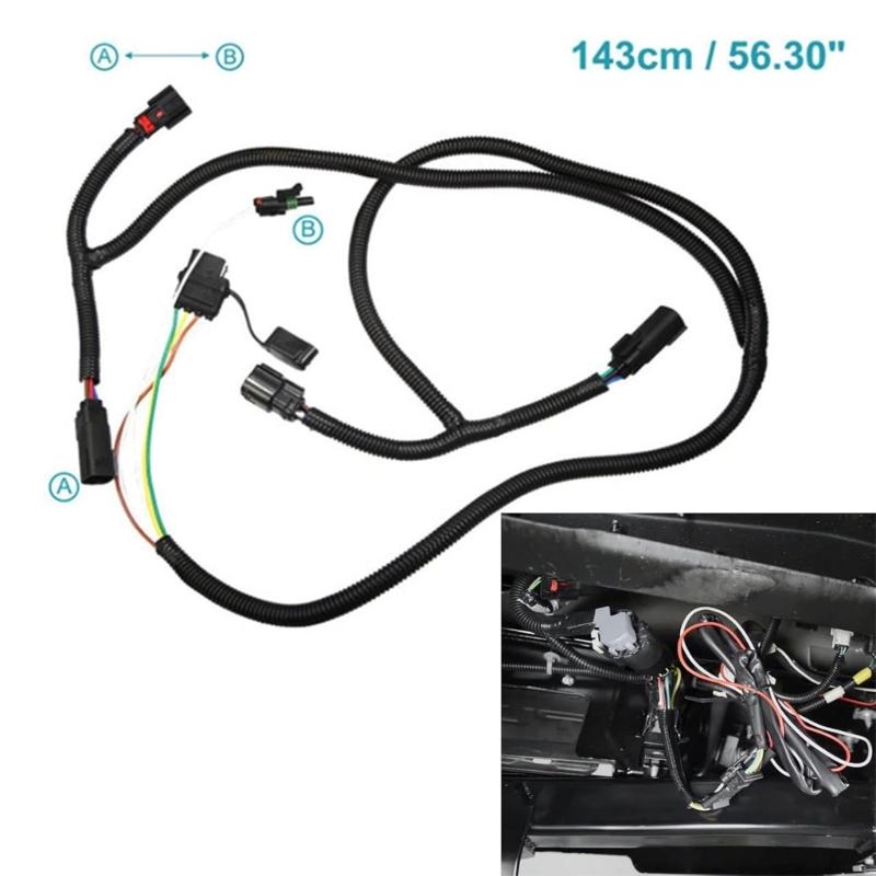 Tailgate Light Bar Harness with Reverse Wire for 1500 2500 3500 529005 Replacement Light Bar Adapter Auto Part