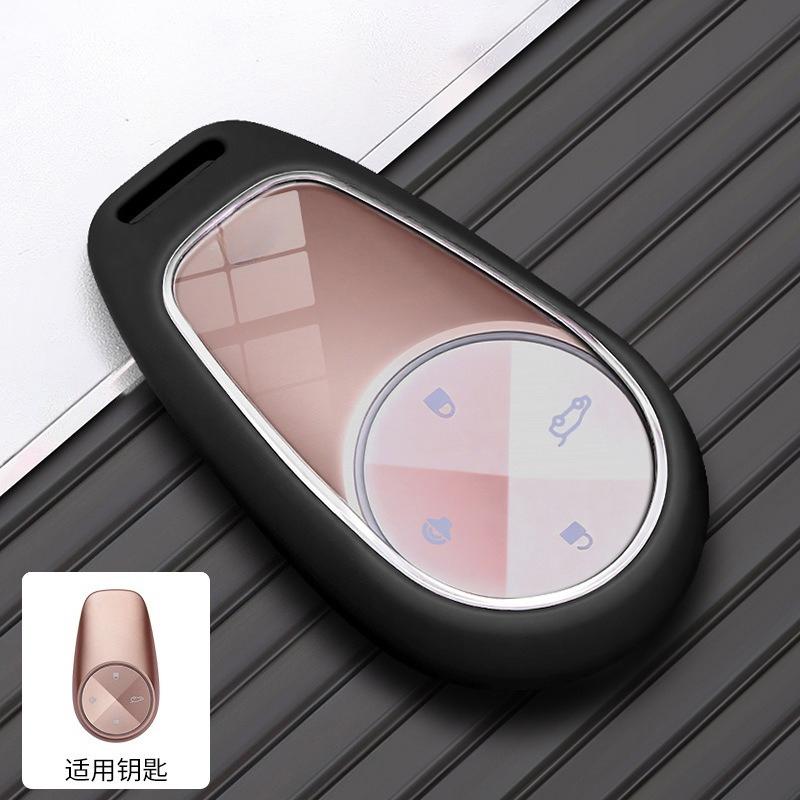For NIO ES6 EL6 EC6 ES7 EL7 ES8 EL8 ET5 ET5 Touring ET7 Car Key Cover Soft Silicone Car Intelligent Key Protection Cover Pendant