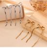 Trendy Bow Earrings & Jewelry Set: Niche Metal Design