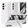 For Z Fold 7/6/5/4/3 Phone Case TPU+PC Material Shockproof Pen Slot Strip Stand Holder Screen Protector