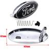 1pcs 3D Ford 147mm 1pins ABS Car Front Logo Front Grill Rear Bumper Tail Door Trunk Sticker Emblem Sticker Styling Accessories  Sc22