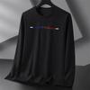 New Men's Casual Long Sleeve T-Shirt Letter Print Solid Color Retro Classic Spring/Summer Daily Party Social Long Sleeve