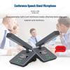 UHF Wireless Gooseneck Headset Microphone - 1-to-4 Infrared Frequency Matching for Conferences & Training Rooms