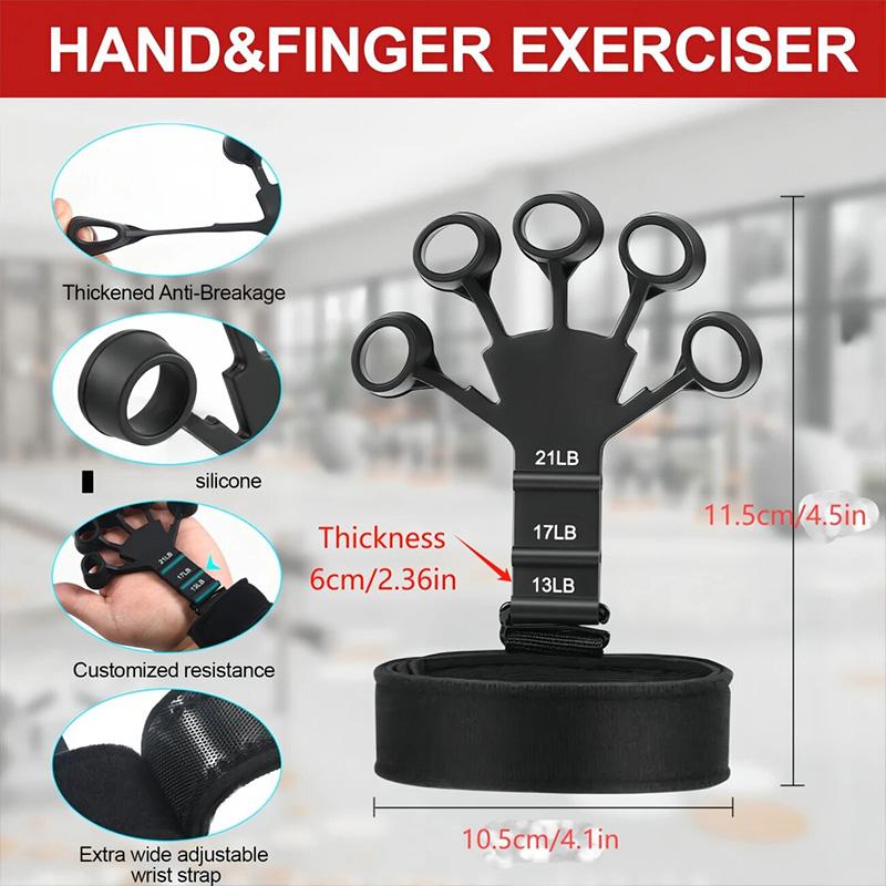 New Silicone Finger Trainer 5 Finger Wrist Stretcher Finger Strength Recovery Flexion and Extension Vein Trainer