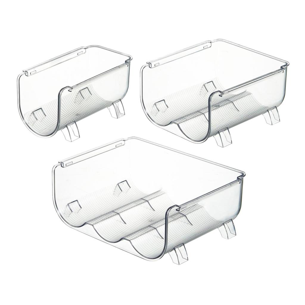 Wine Bottle Holder Champagne Storage Organizer Display Modern PET Water Bottles Rack Shelf for Pantry Cabinet Refrigerator Home