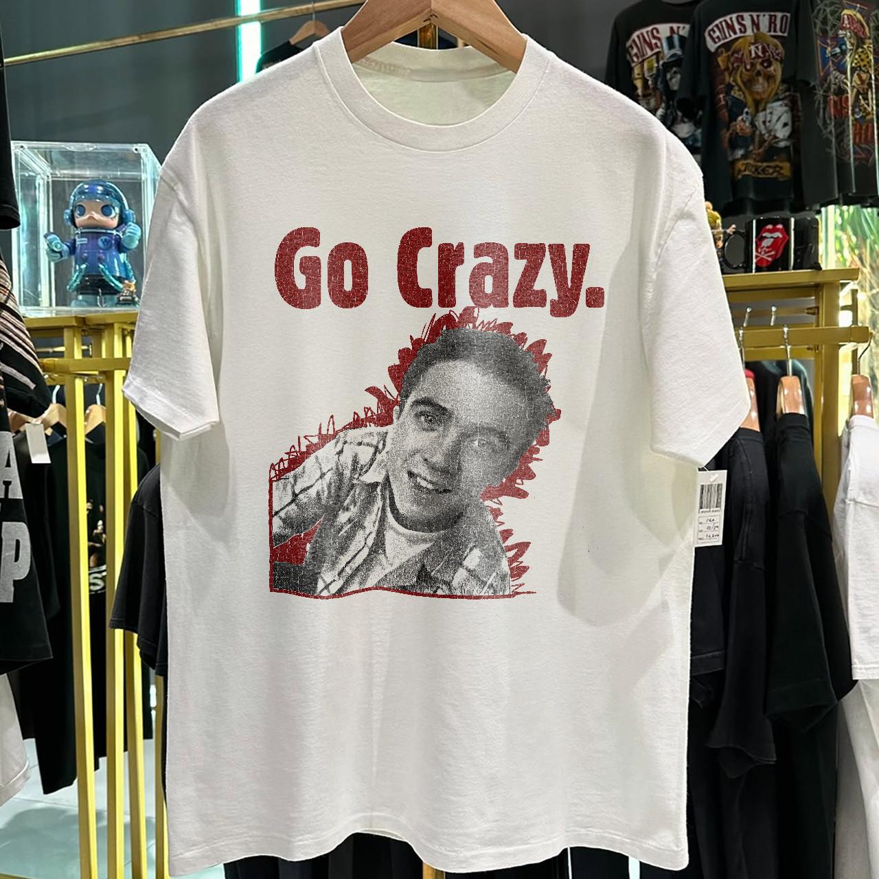 90s Fox59 Go Crazy Malcolm & Kramer Aged T-Shirt White M 2XL