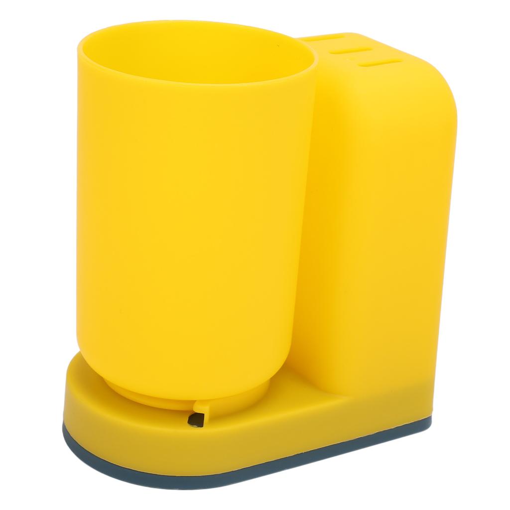 Toothbrush Cup Holder Multipurpose Modern Simple Design Space Saving Wall Mounted Toothbrush Holder with Cup