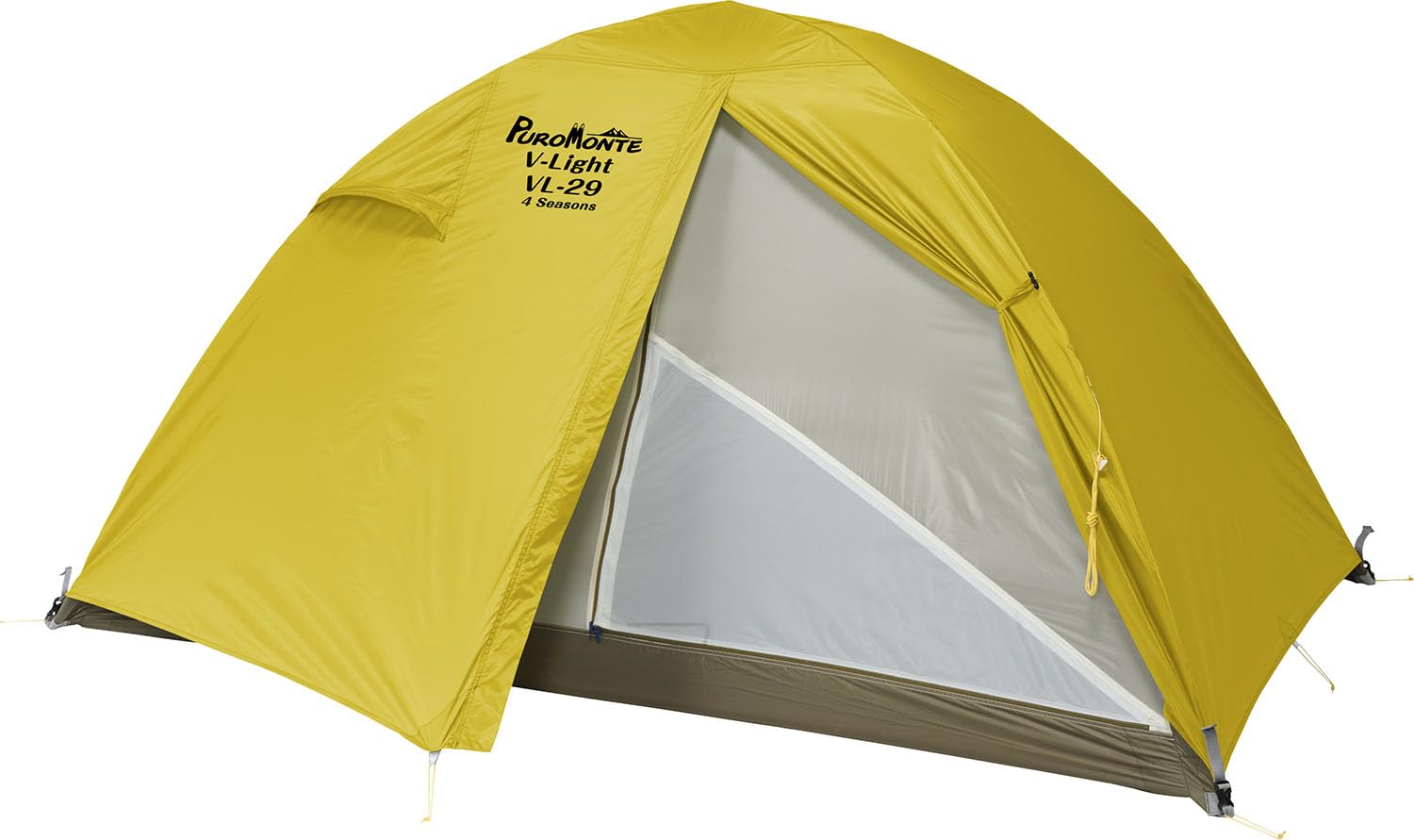 Палатка PuroMonte Outdoor Light Alpine, 2-местная, Желтая (YL) VL294S