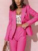 Women's Double-Breasted Blazer Set in Multiple Colors, Formal Two-Piece Suit