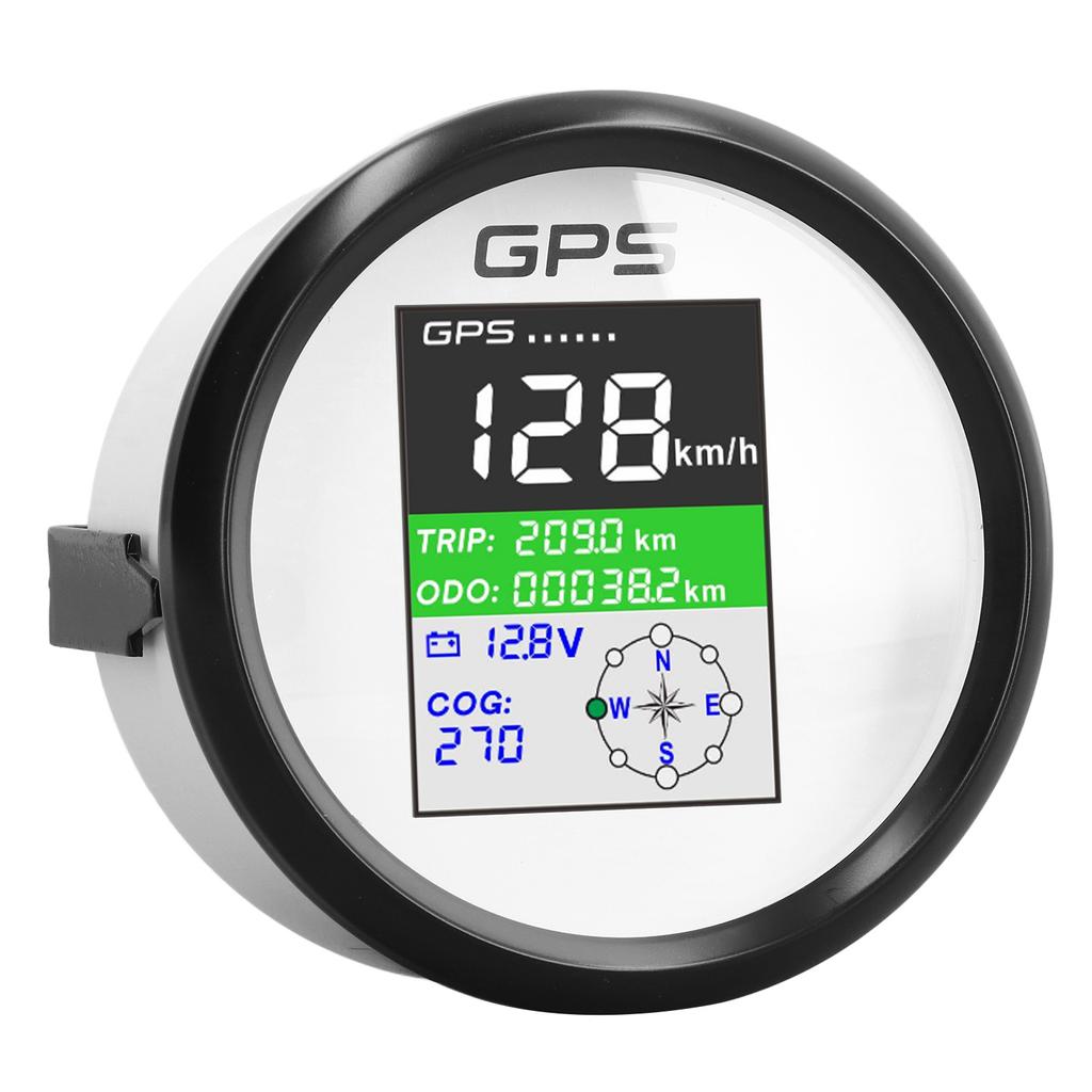85mm GPS Speedometer Knot Mph Km H Multifunction DC9‑32V TFT Screen IP67 Waterproof Odometer for Car Truck Motorcycle