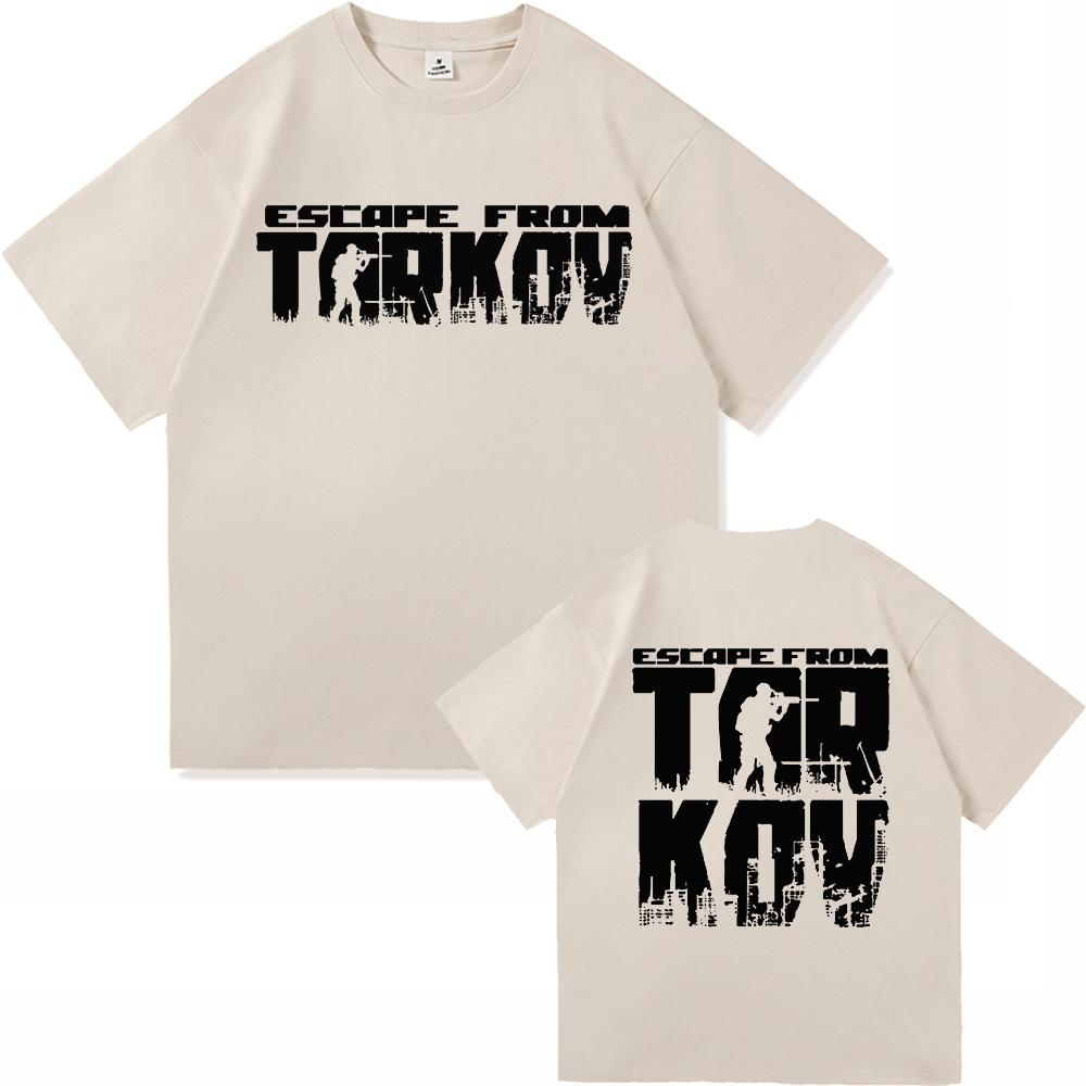 2025 Hot Game Escape From Tarkov TShirt Fashion Menwomen Clothing Harajuku High Quality Tops Cotton TShirts Vintage Male Tees