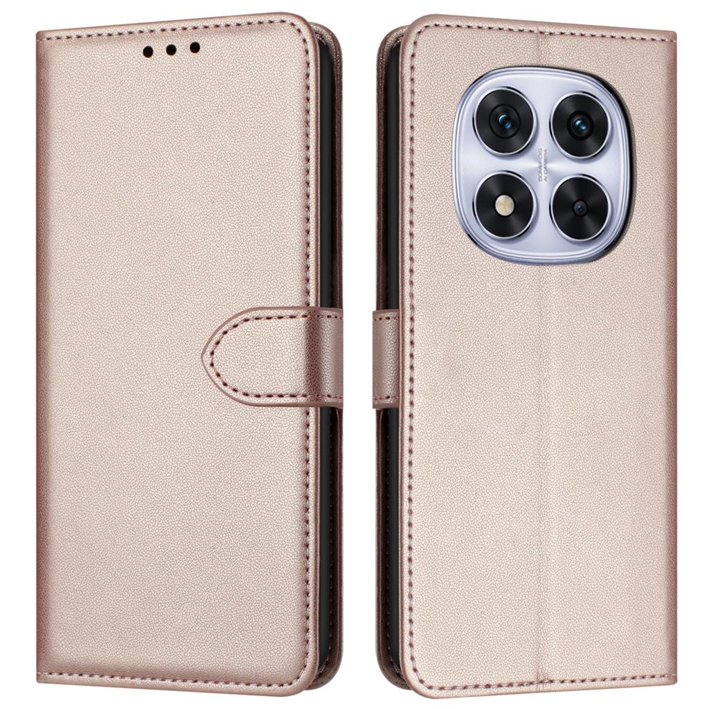 Do Xiaomi Redmi Note 14 Pro+ 5G/Note 14 Pro 5G/Note 14 Pro 4G/Poco X7 5G Etui Portfel Skórzane z Podstawką i Paskiem