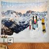 Snow Mountain Scenery Tapestry Extreme Sport Tapestry Skiing Travel Tapestry Home Living Room Dorm Bedroom Decoration Tapestries