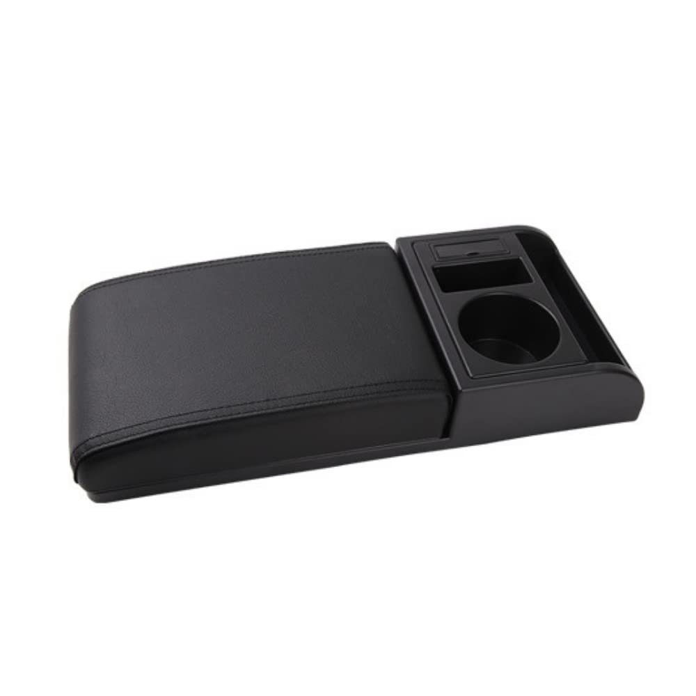 

ideamall Универсальный автомобильный подлокотник-консоль с выдвижным подлокотником и портом для зарядки USB (черный) чёрный