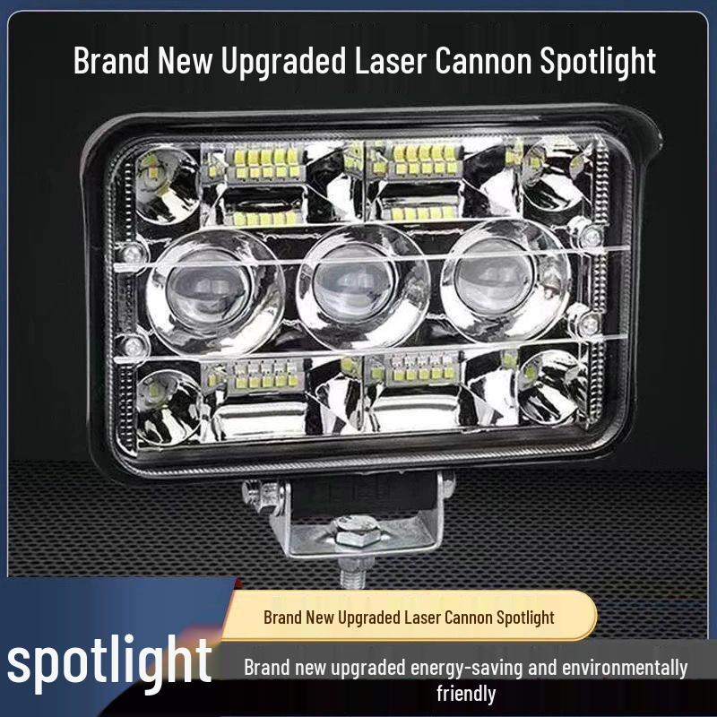12-80V Dustproof LED Laser Headlight with Reverse Polarity Protection for Electric Vehicles
