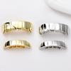 Connected Upper and Lower Tooth Grill Set, Mirror Finish Plated Metal Mouth Jewelry for Party and Stage Styling