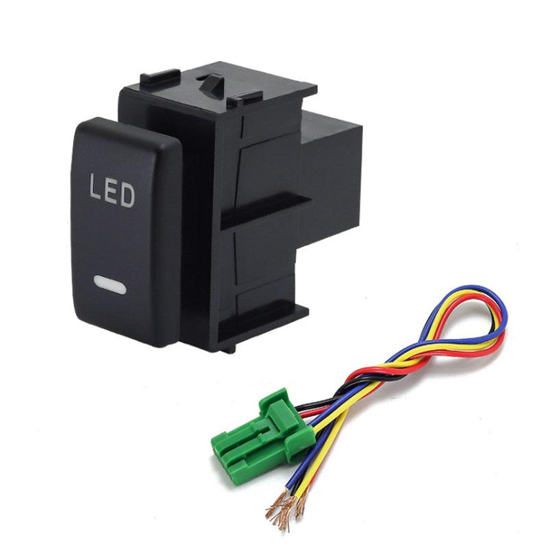 1PC headlights Automatic Front Fog Light Spotlight Tailgate music audio Switch Button For Nissan Teana 2004-2012
