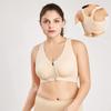 Classic Zip-Front Shockproof Sports Bra Plus Size Women's Yoga Vest