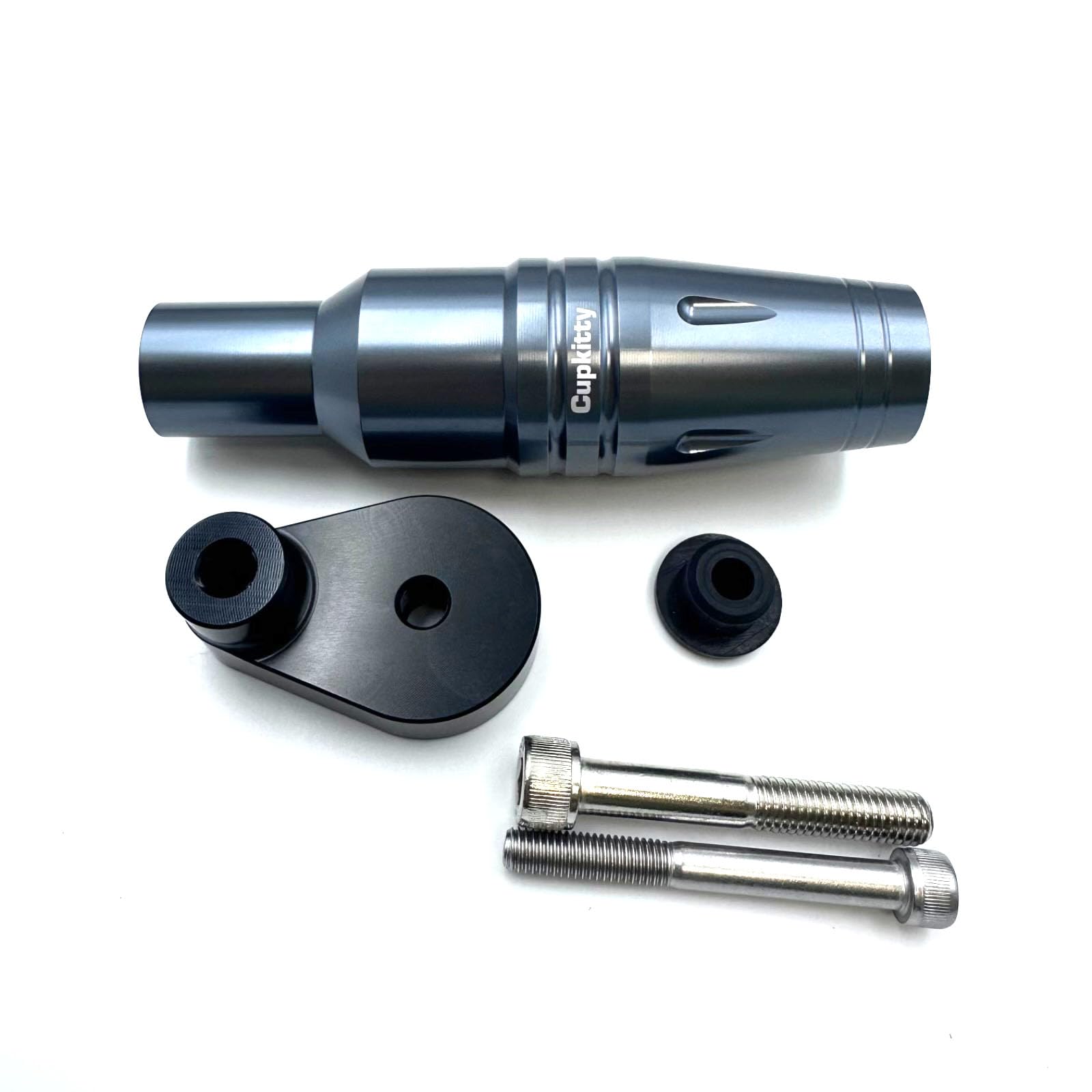 

Cupkitty Frame Sliders for ZX25R, ZX4R, ZX4RR, ZX6R, 400, 500, Z400, and Z500, Engine Sliders (Titanium Color)