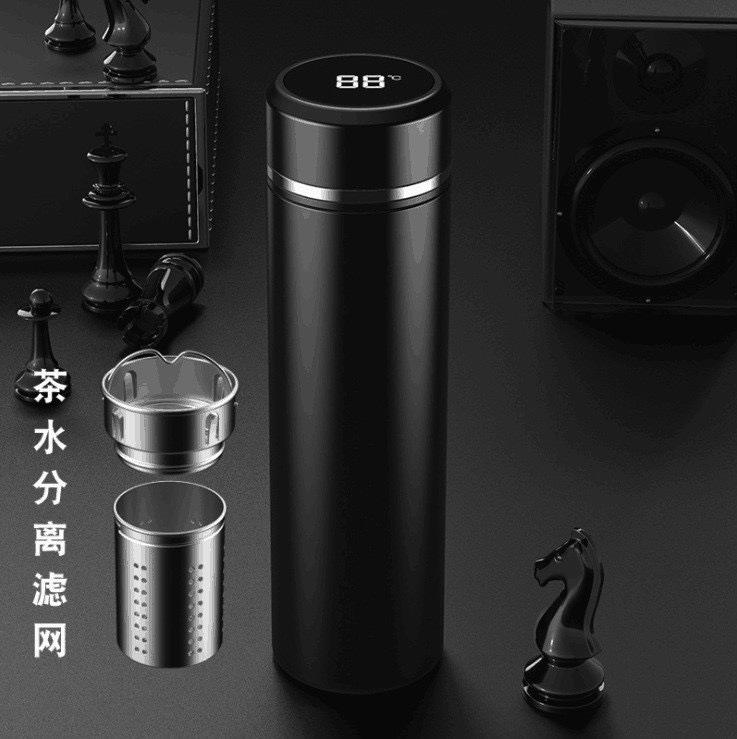 Stainless Steel Intelligent Temperature Measurement Thermos Cup with Tea Leak Portable Home Business Water Cup Gift Customized Cup