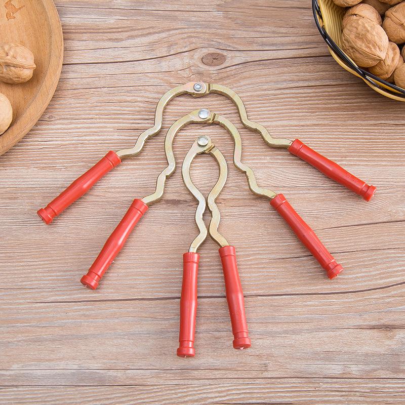 Metal Nut Cracker Tools Nut Sheller Walnut Clip Opener Remover Convenient To Use For Outdoor Camping Picnics Kitchen Accessories