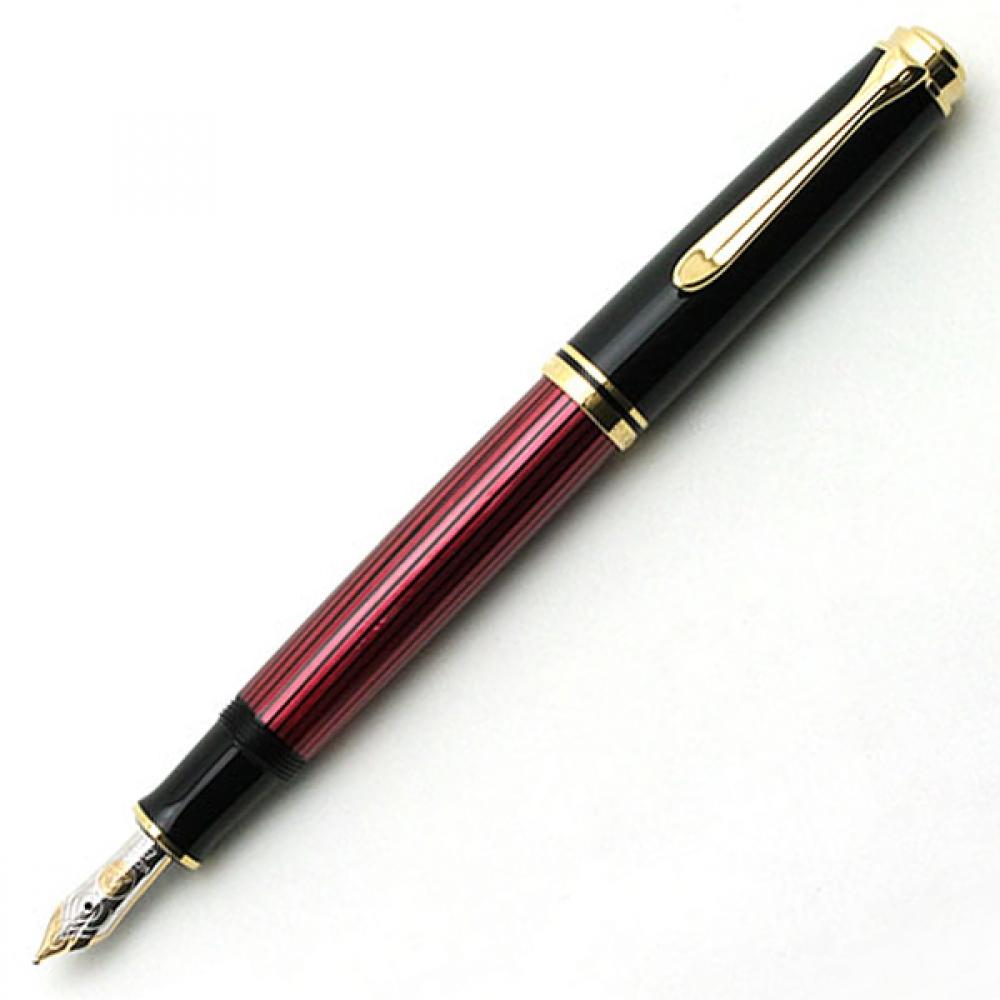 

Pelican Sue Bellane M600 Fountain Pen Red Stripe F fine print