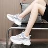 K5010 New Color Matching Women's Shoes  Summer Mesh Breathable Increased Thick Bottom All-Match Casual Daddy Shoes White Shoes
