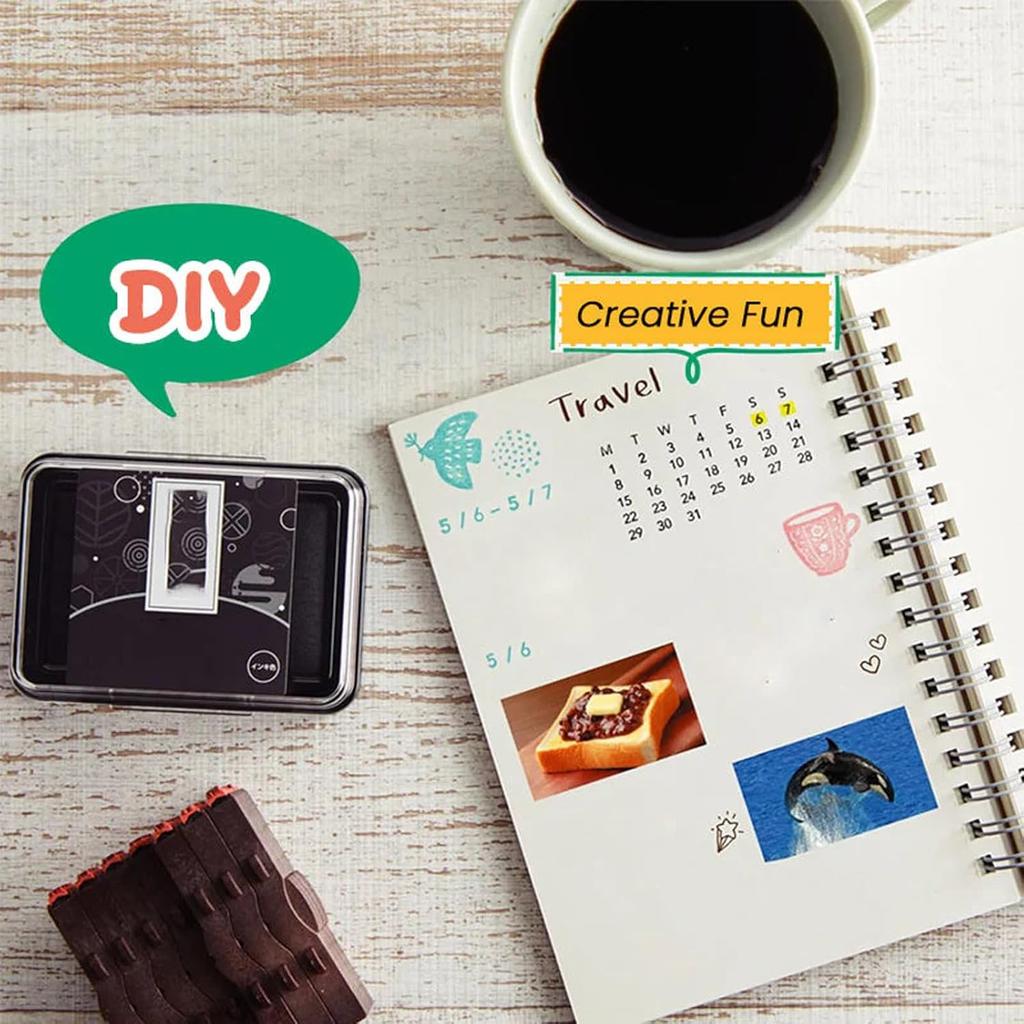 Cute Gift, Household Desktop Portable Calendar, Suitable for Students, Adjustable Date Marker Planner Calendar Stamp