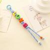 Anti-Lost Mobile Phone Lanyard Colorful Beaded Tassel Pendant Cute Acrylic Beads Keychain  Gift